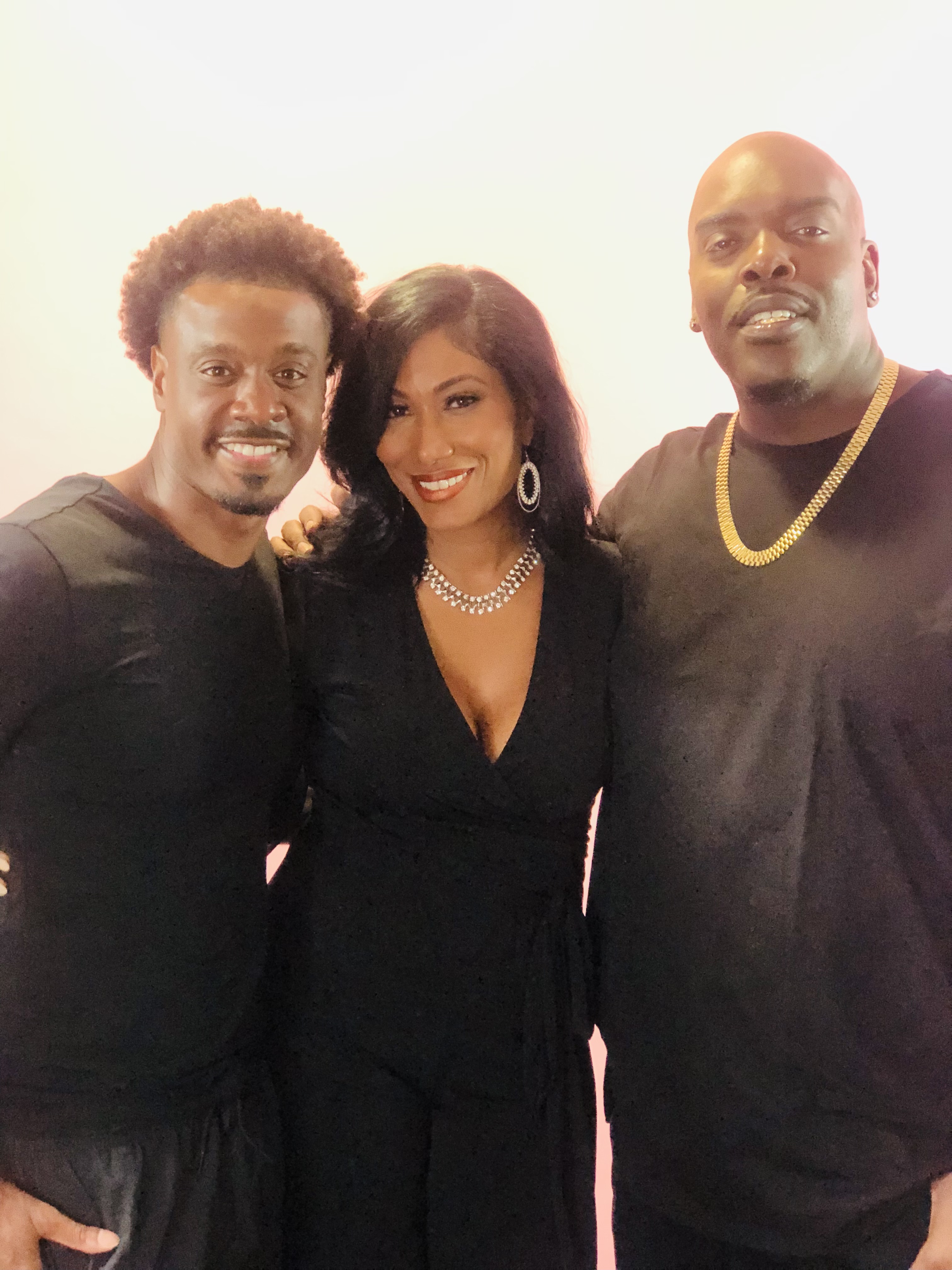 Trisha Mann-Grant with cast